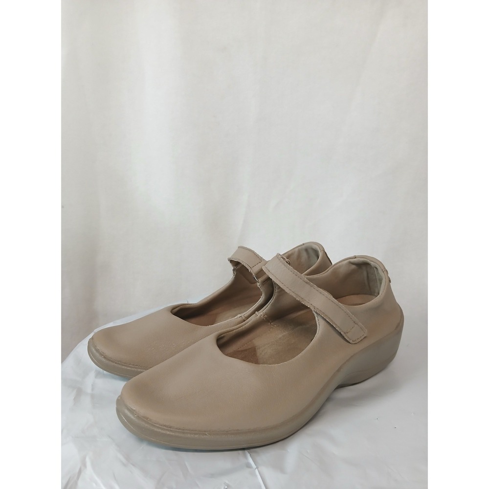 Arcopedico Womens Beige Leather Mary Jane Flats Comfort Shoes Portugal Size 41